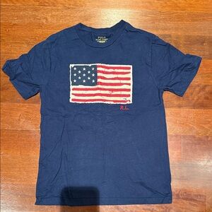 Polo by Ralph Lauren Men's Navy Flag Tee